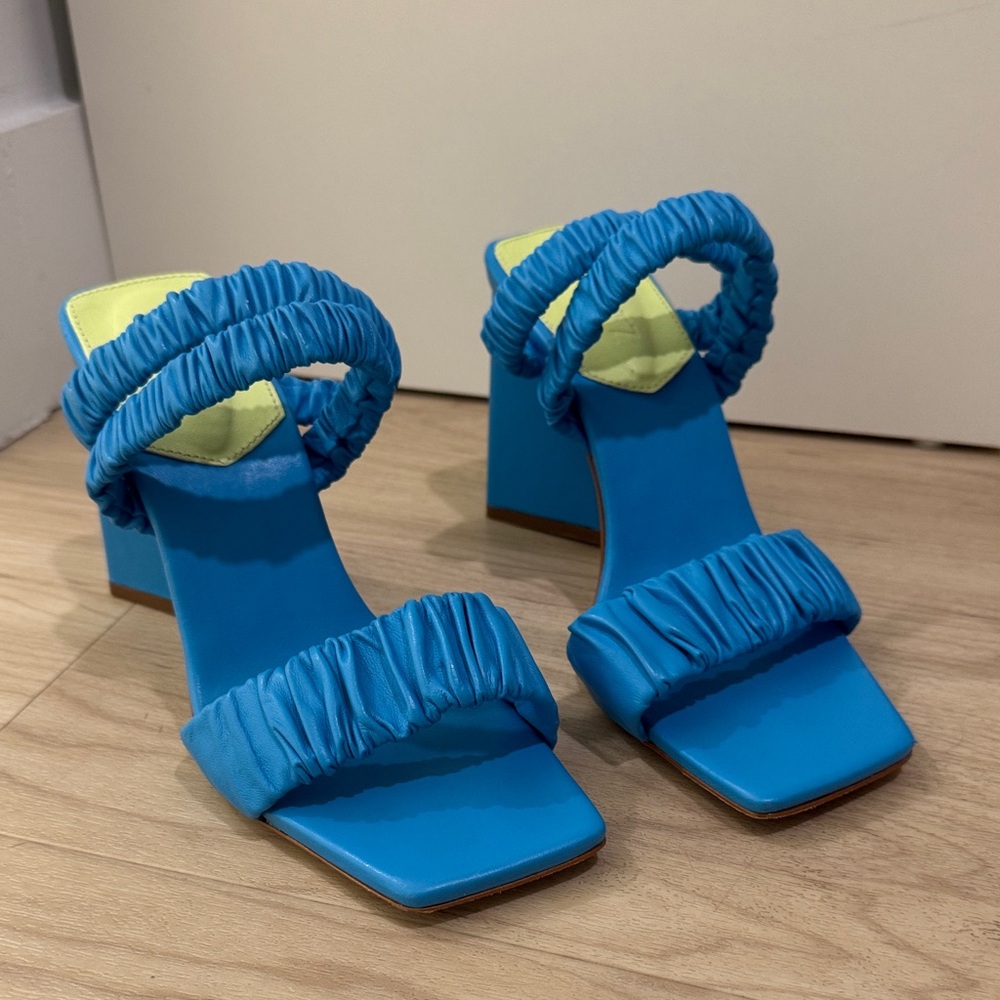 SCHUTZ Blue Heeled Sandals